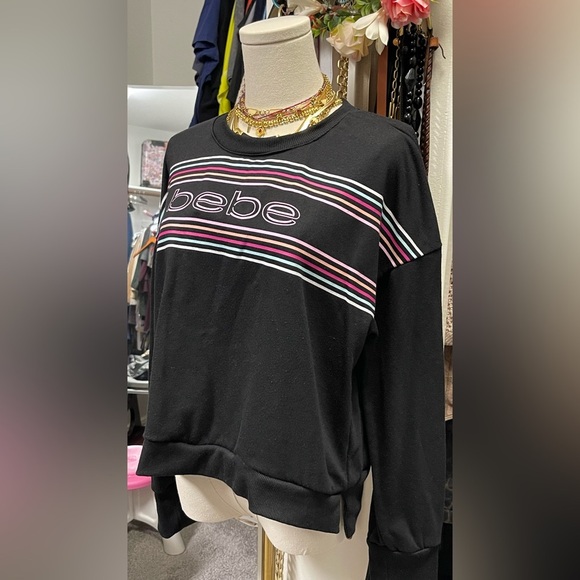 Bebe crew neck sweater size XL. Very gently used. - Picture 3 of 6